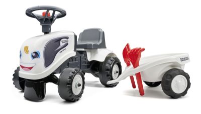 Potkutraktori + kärry + työkalut