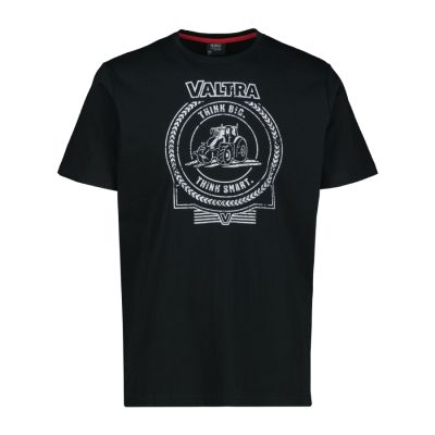Valtra Printed 'Think Big. Think Smart.' Black T-Shirt