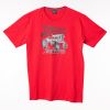 Valtra Red Cotton T-Shirt with Vintage Print 3 - Thumbnail 3