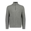 Valtra Knit Troyer Grey Sweater - Thumbnail 
