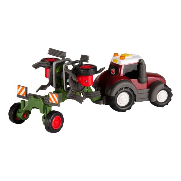 Toy tractor with tedder - Happy Valtra 