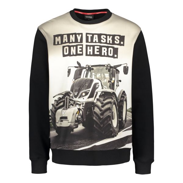 Sweatshirt with tractor sublimation print