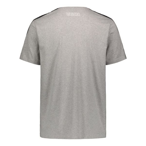 GREY T-SHIRT WITH SHOULDER DETAIL