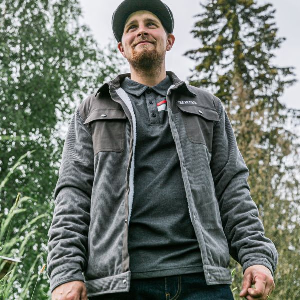 Valtra Grey Corduroy Fleece Lined Jacket 4 - Zoom 4