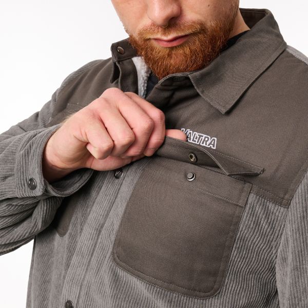 Valtra Grey Corduroy Fleece Lined Jacket  5 - Zoom 5