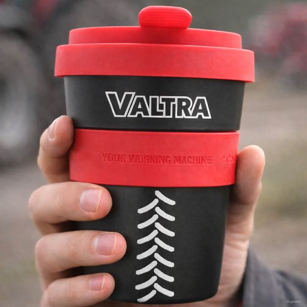 Valtra Coffee‑to‑Go Mug – Black & Valtra Red (300 ml) 3 - Zoom 3
